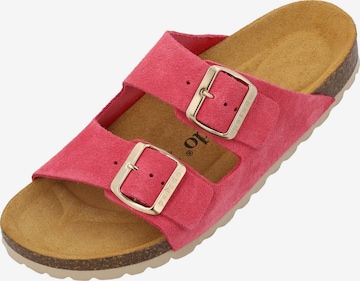 Palado Pantolette 'Palado Korfu Suede Premium Leather' in Pink: Vorderseite