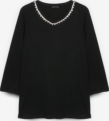 Maglietta di Fiorella Rubino in nero: frontale