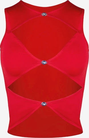 OW Collection Top 'Chiara' in Rot: Vorderseite