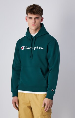 Felpa di Champion Authentic Athletic Apparel in verde: frontale
