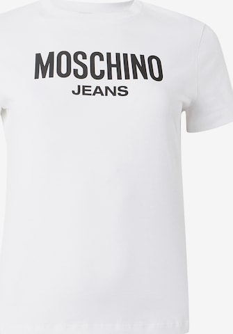 T-shirt Moschino Jeans en blanc : devant