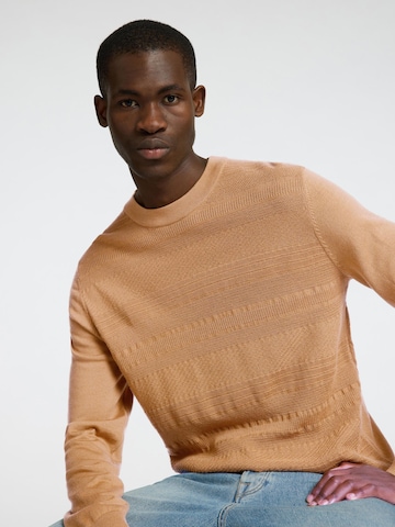 Pull-over SELECTED en marron