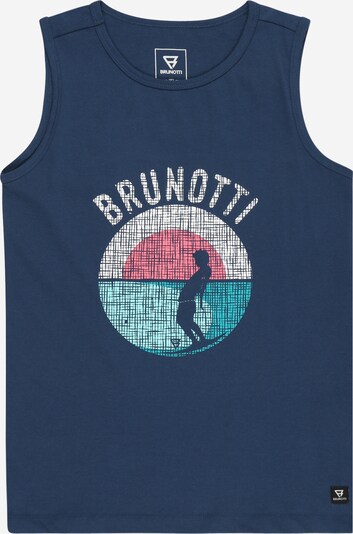 Brunotti Kids Shirt 'Bordany' in Turquoise / Dark blue / Pink / White, Item view