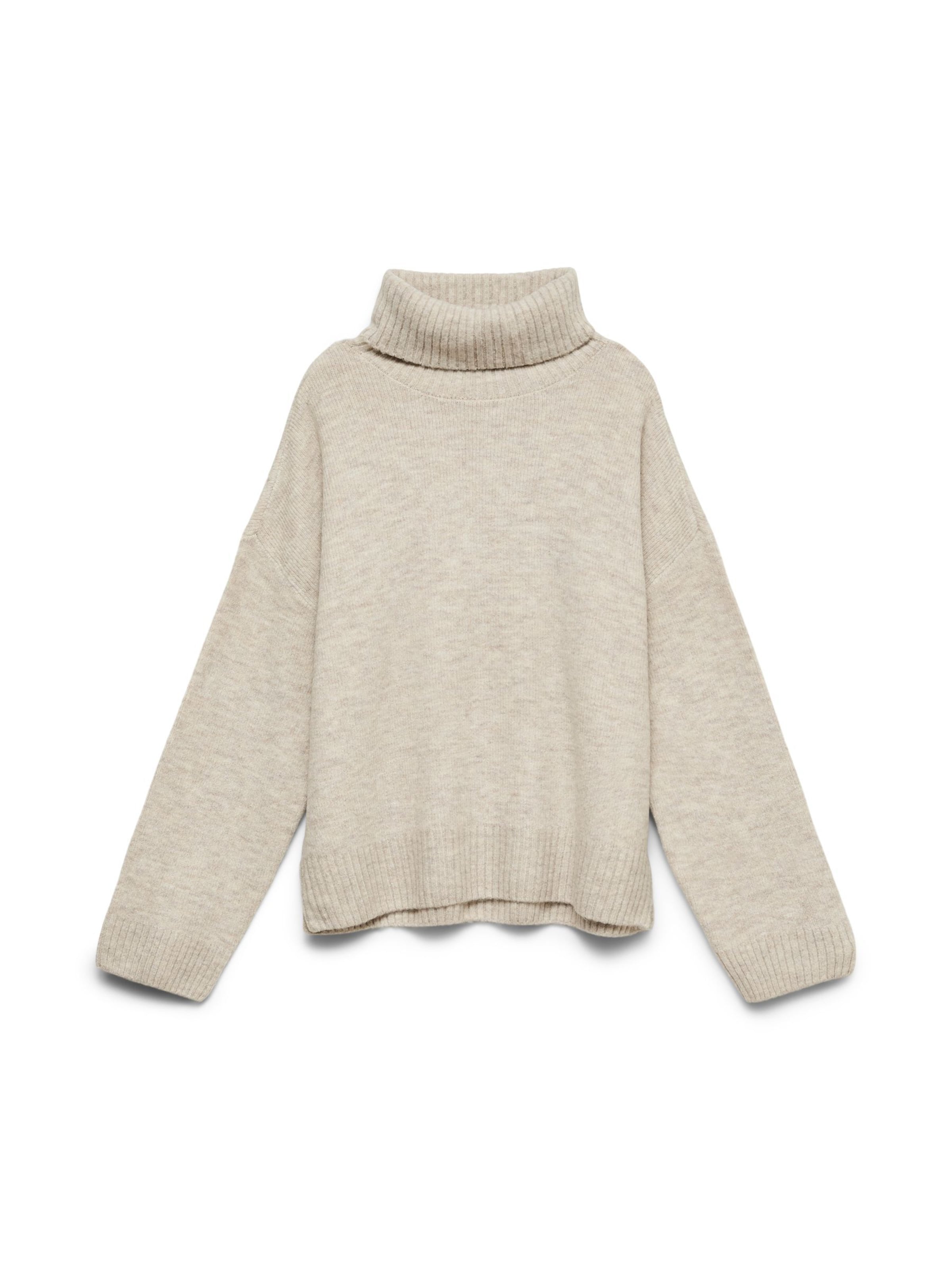 VERO MODA Pullover 'VMLefile' in Beige: Vorderseite