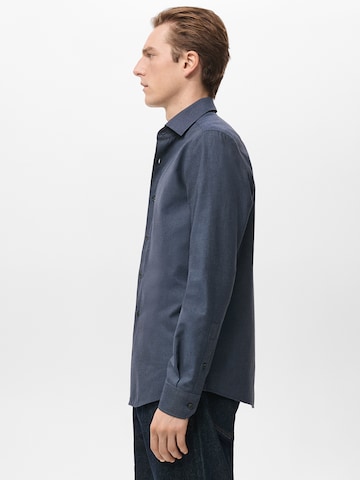 MANGO MAN Klasický střih Košile 'Ares' – modrá