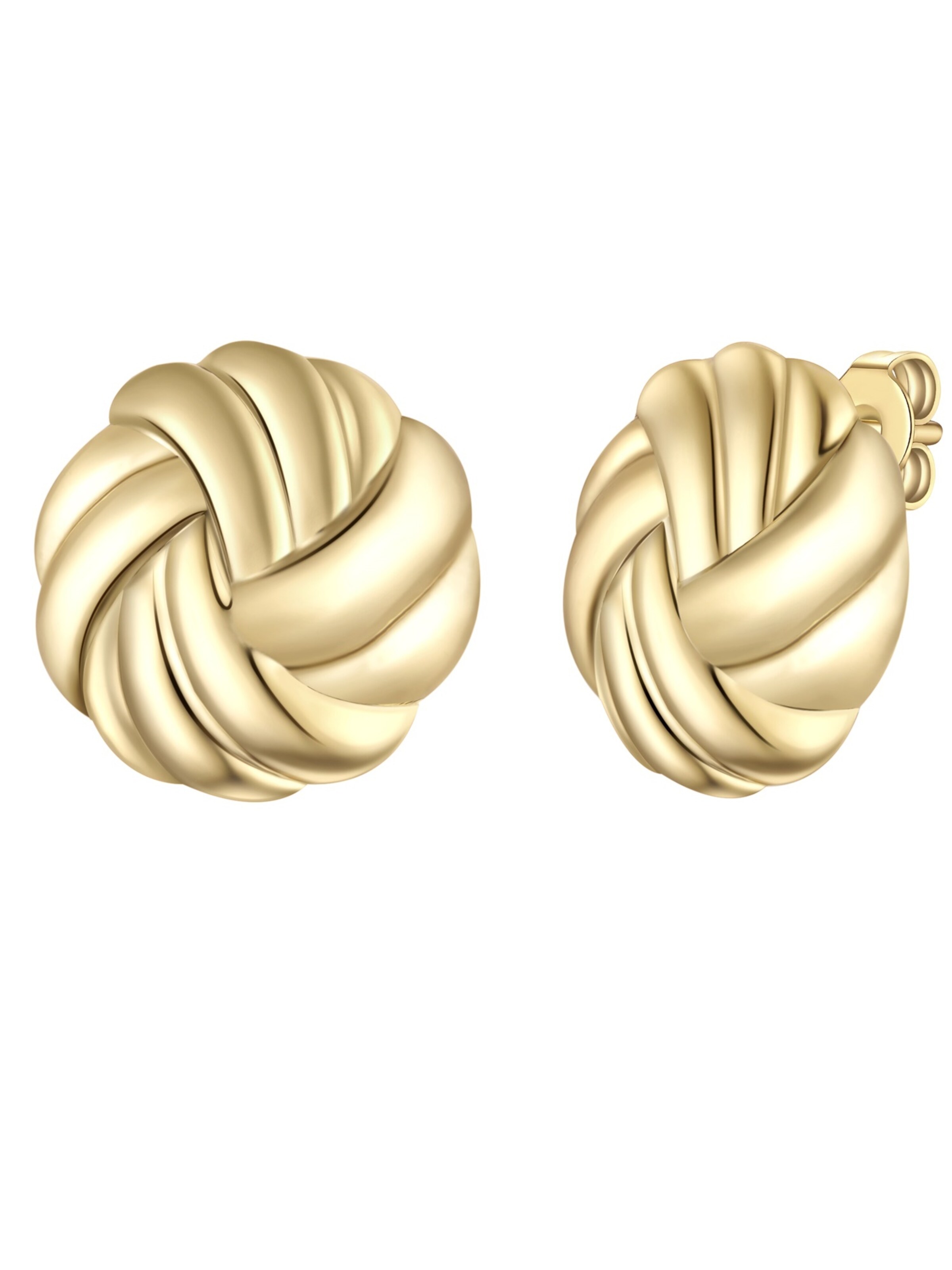 Yokoamii Earrings in Gold: front