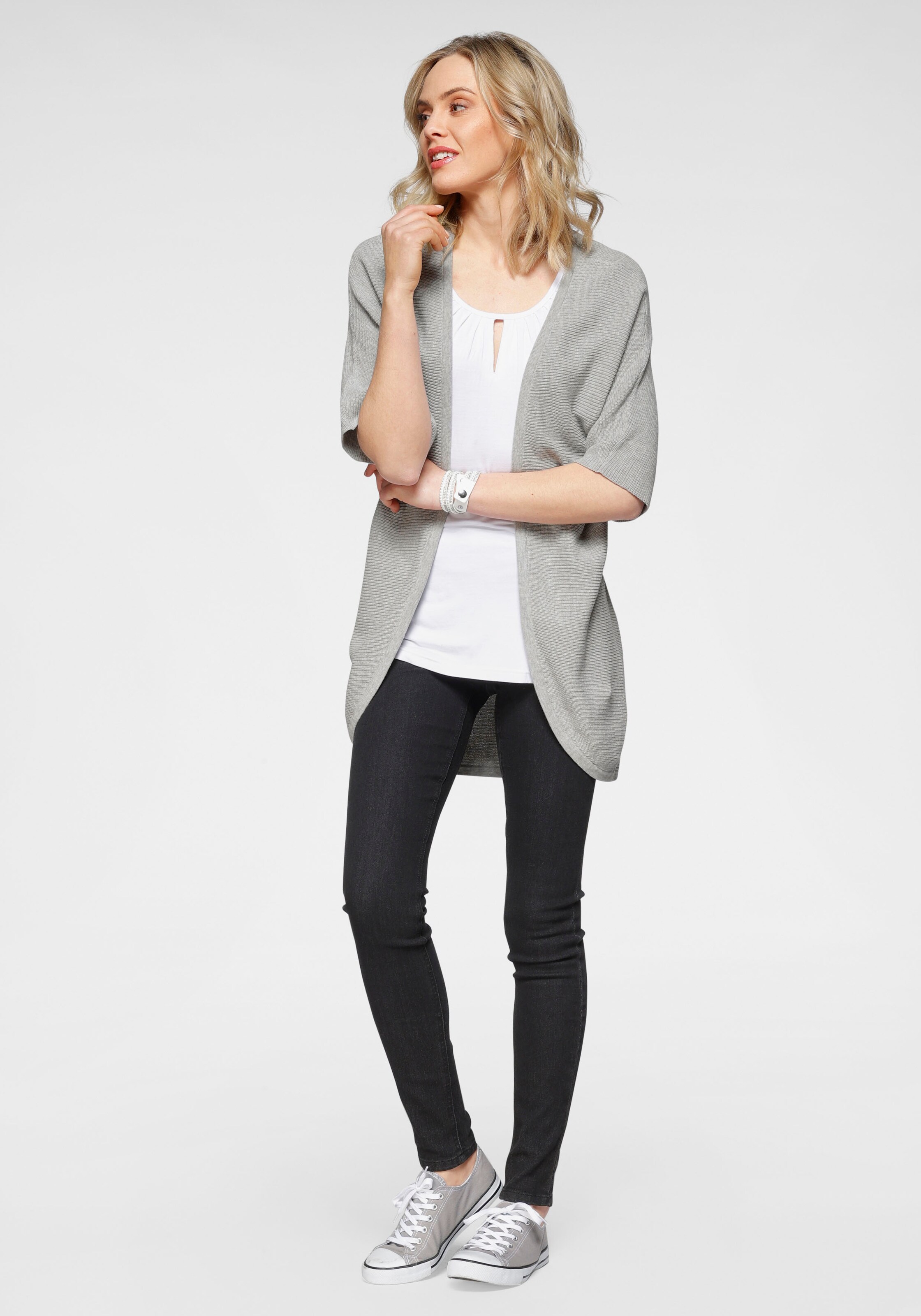 FLASHLIGHTS Knit Cardigan in Grey