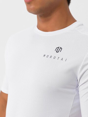 MOROTAI Performance Shirt 'ENGINEERING' in White