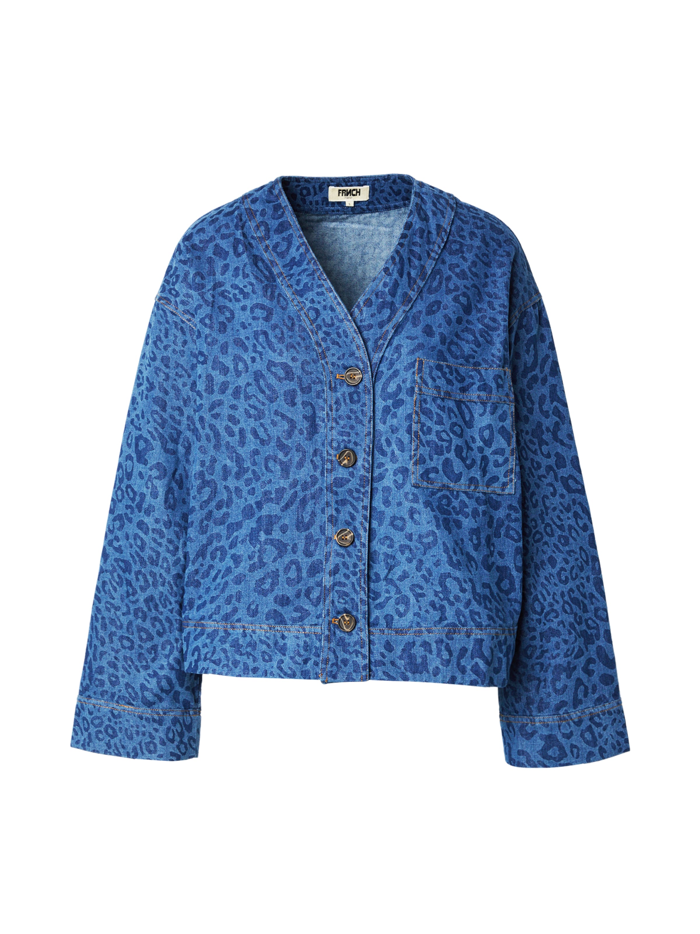 FRNCH PARIS Tussenjas in Blauw: voorkant