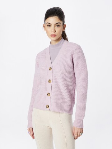 Cardigan PULZ Jeans en violet : devant