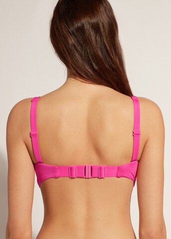 CALZEDONIA T-shirt Bikini Top in Pink