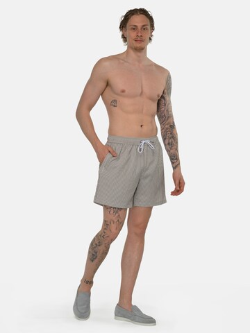 Shorts de bain 'Seersucker' Vercate en gris