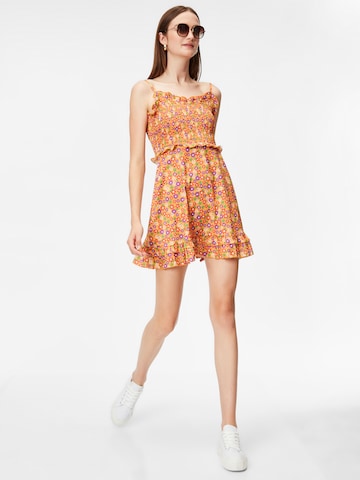 Trendyol فستان صيفي بلون برتقالي