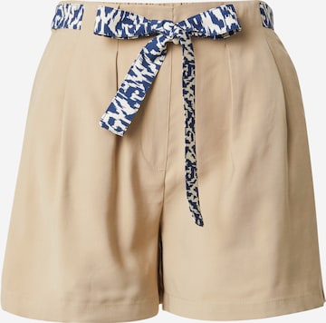 JDY - Pantalón plisado 'Tomika' en beige: frente