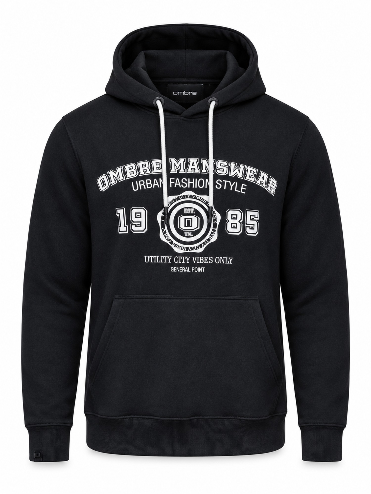 Ombre Sweatshirt i svart: framsida