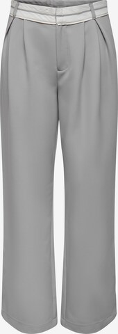 ONLY Loose fit Pleat-front trousers 'MALIKA' in Grey: front