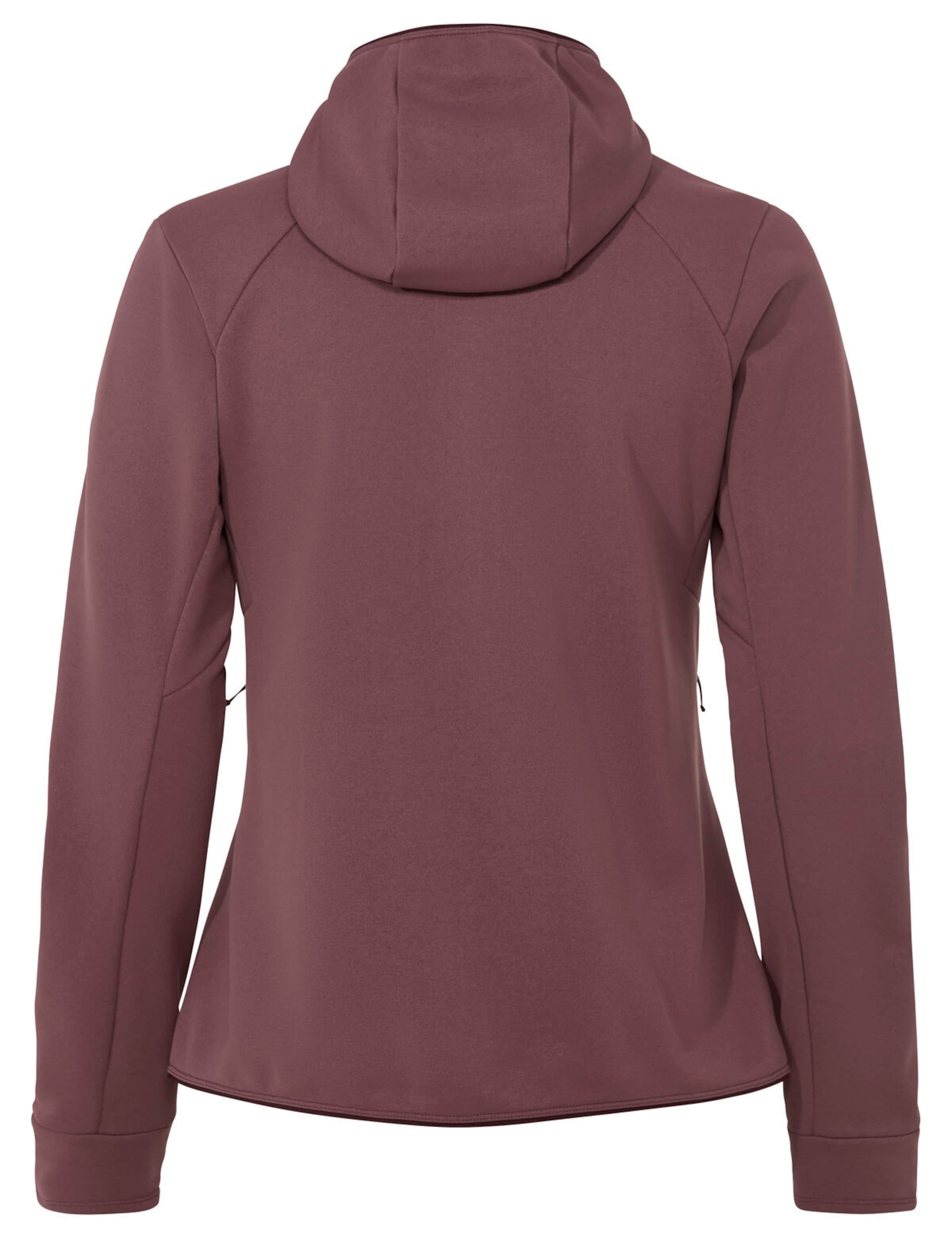 VAUDE Athletic fleece jacket 'Monviso III' in Red