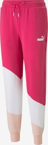 PUMA Tapered Sporthose in Pink: predná strana