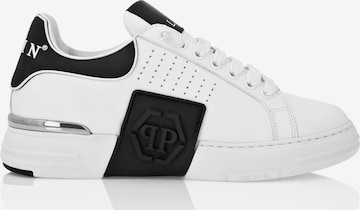 Philipp Plein - Sapatilhas baixas em branco: frente