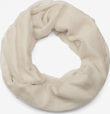 styleBREAKER Schlauchschal 'Loop mit Glitzer unifarben' in Beige: Vorderseite