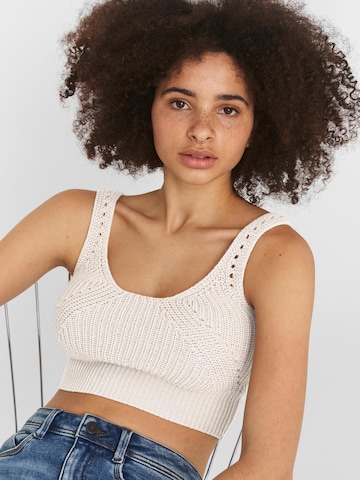 Noisy may Knitted Top 'Alonso' in White