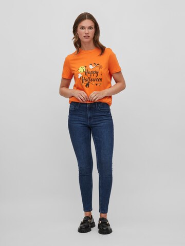 VILA T-Shirt 'PURE' in Orange