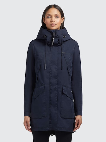 khujo Tussenparka in Blauw: voorkant