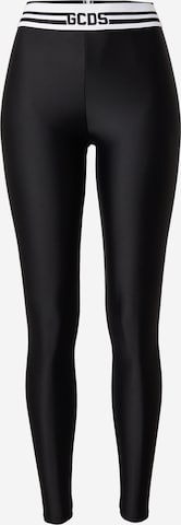 Skinny Leggings GCDS en noir : devant