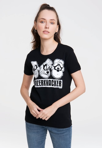 LOGOSHIRT T-Shirt 'Panzerknacker' in Mischfarben: predná strana