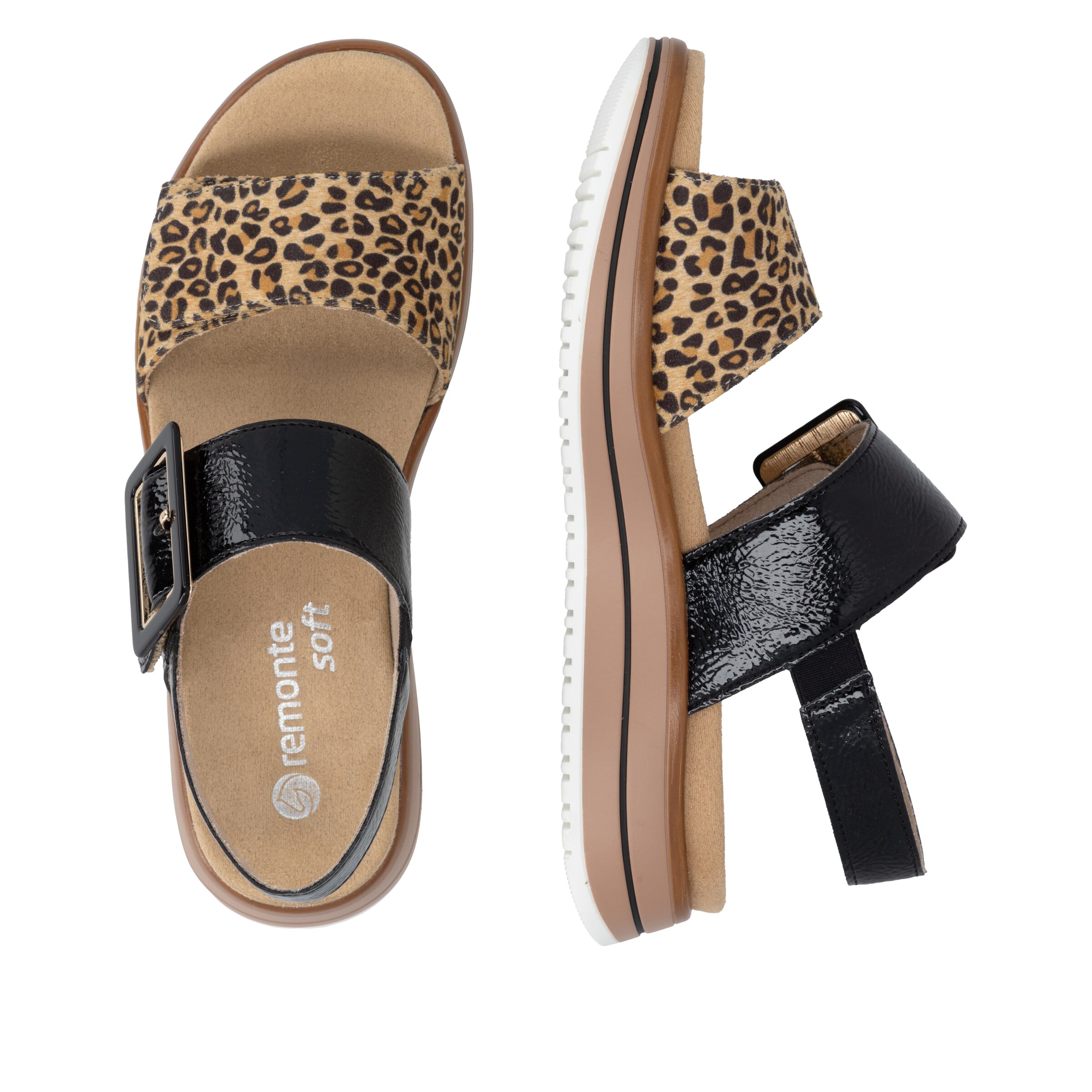 Sandales à lanières REMONTE en noir