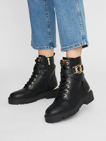 Bottines à lacets 'Odanna' GUESS en noir