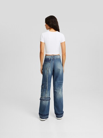 Bershka Regular Jeans in Blauw