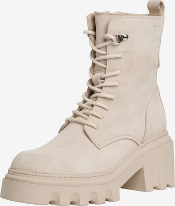 Bottines à lacets TAMARIS en beige : devant