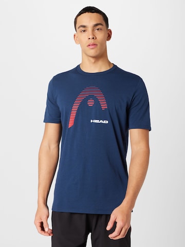 HEAD Funkční tričko 'CARL' – modrá: přední strana