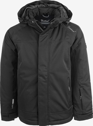 Vertical Performance Jacket in Black: front