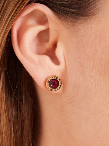 Boucles d'oreilles 'Color My Day' GUESS en or : devant