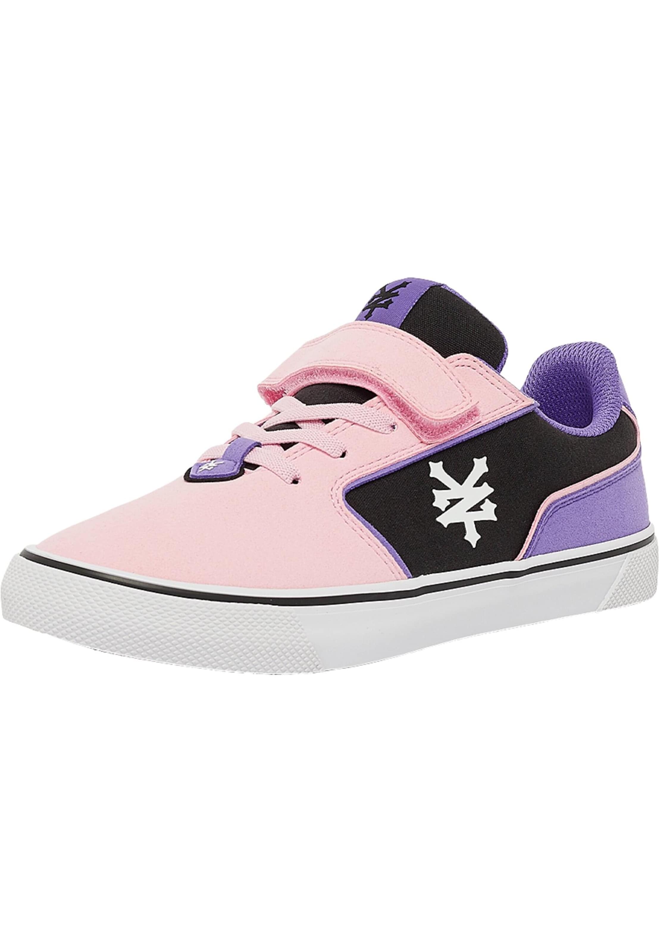 Baskets 'Pyramid' ZOO YORK en rose : devant