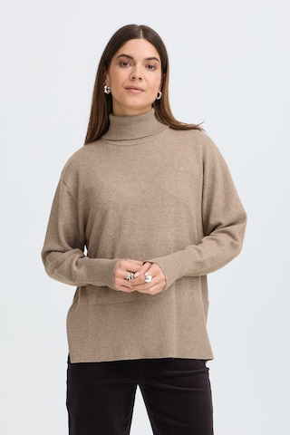 PULZ Jeans - Jersey en gris: frente