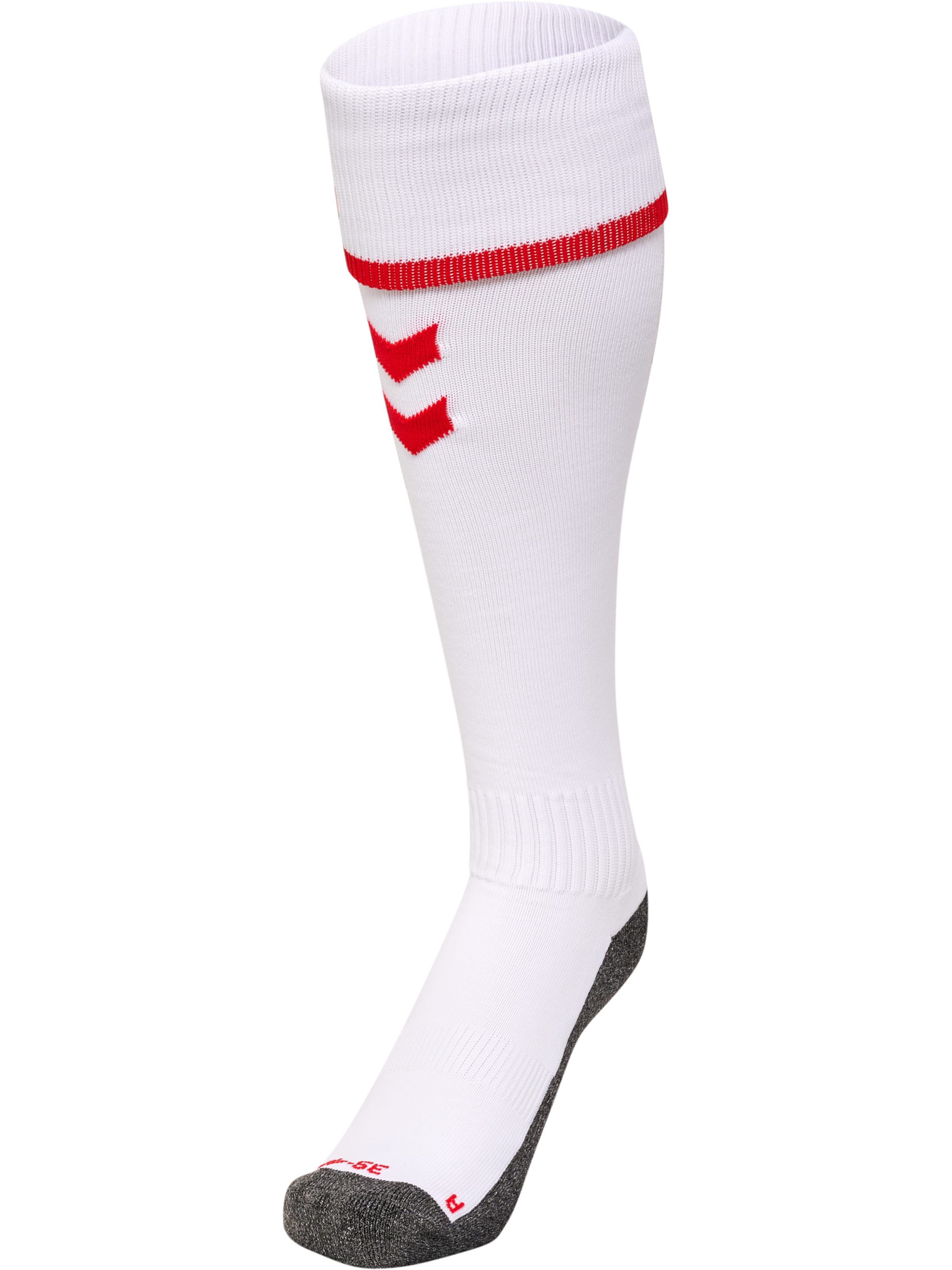 Hummel Sportsocken 'Core' in rot / schwarzmeliert / weiß, Produktansicht