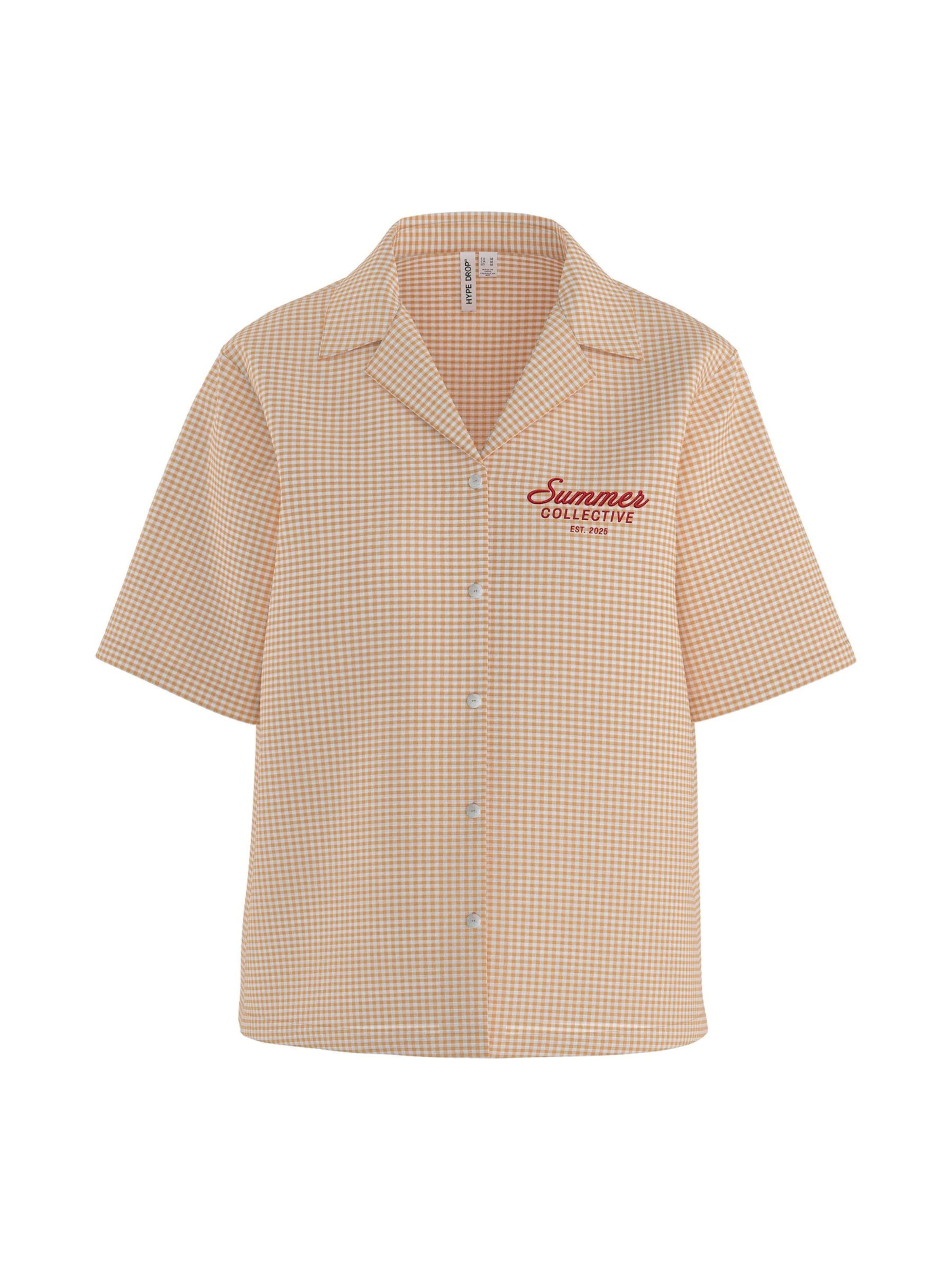 HYPEDROP Blouse 'HDUnnur' in Oranje: voorkant