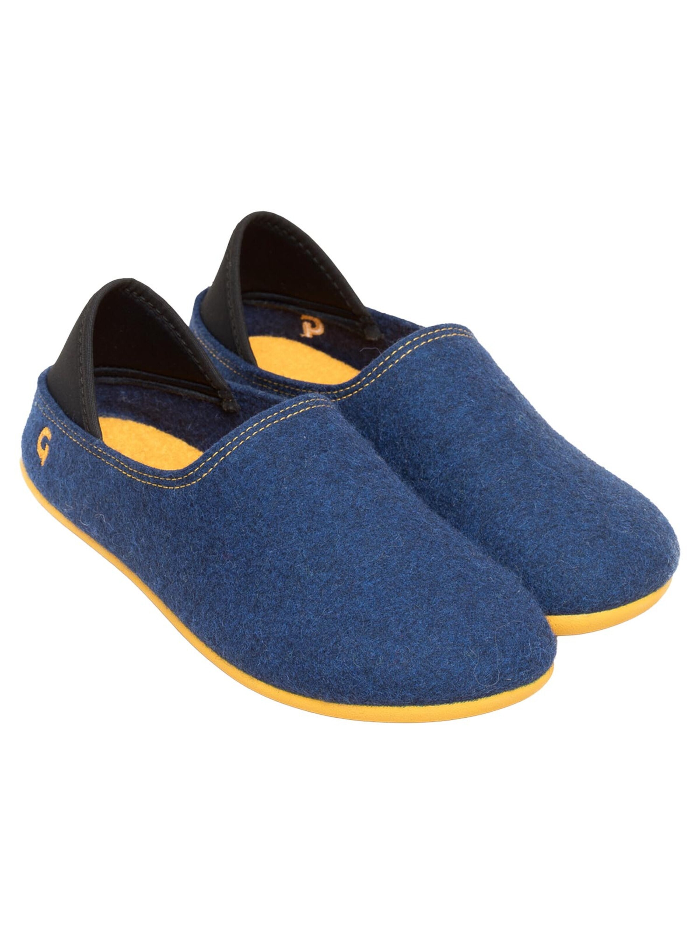 Gottstein Classic Flats 'Wool Slip-On' in Blue