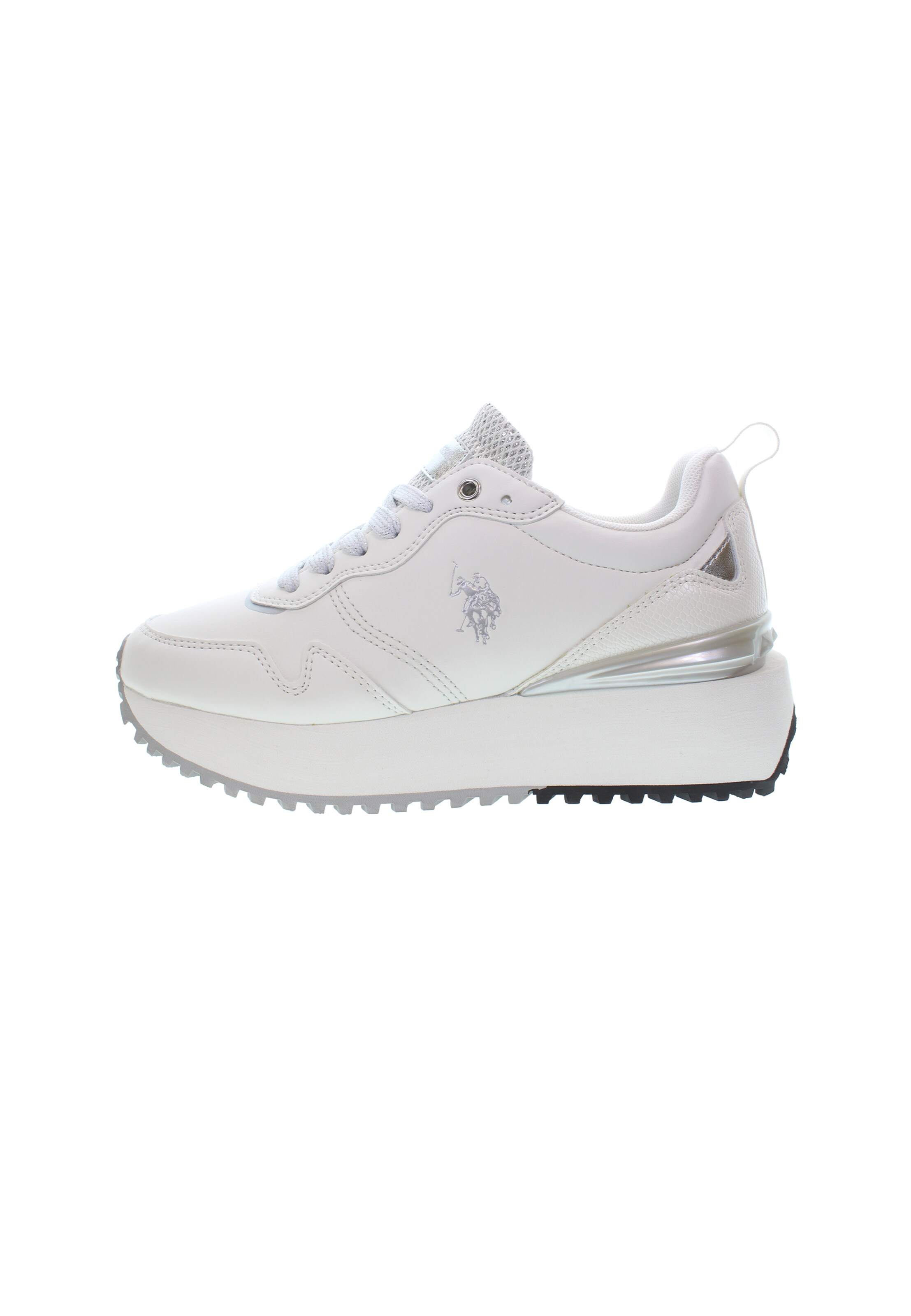 Sneaker bassa U.S. POLO ASSN. di colore argento / bianco, Visualizzazione prodotti