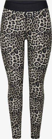 ONLY PLAY Skinny Urheiluhousut 'ONPGIL-2' värissä musta: etupuoli