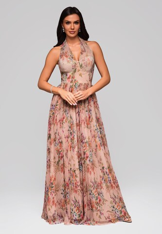 Ombre Evening dress in Beige