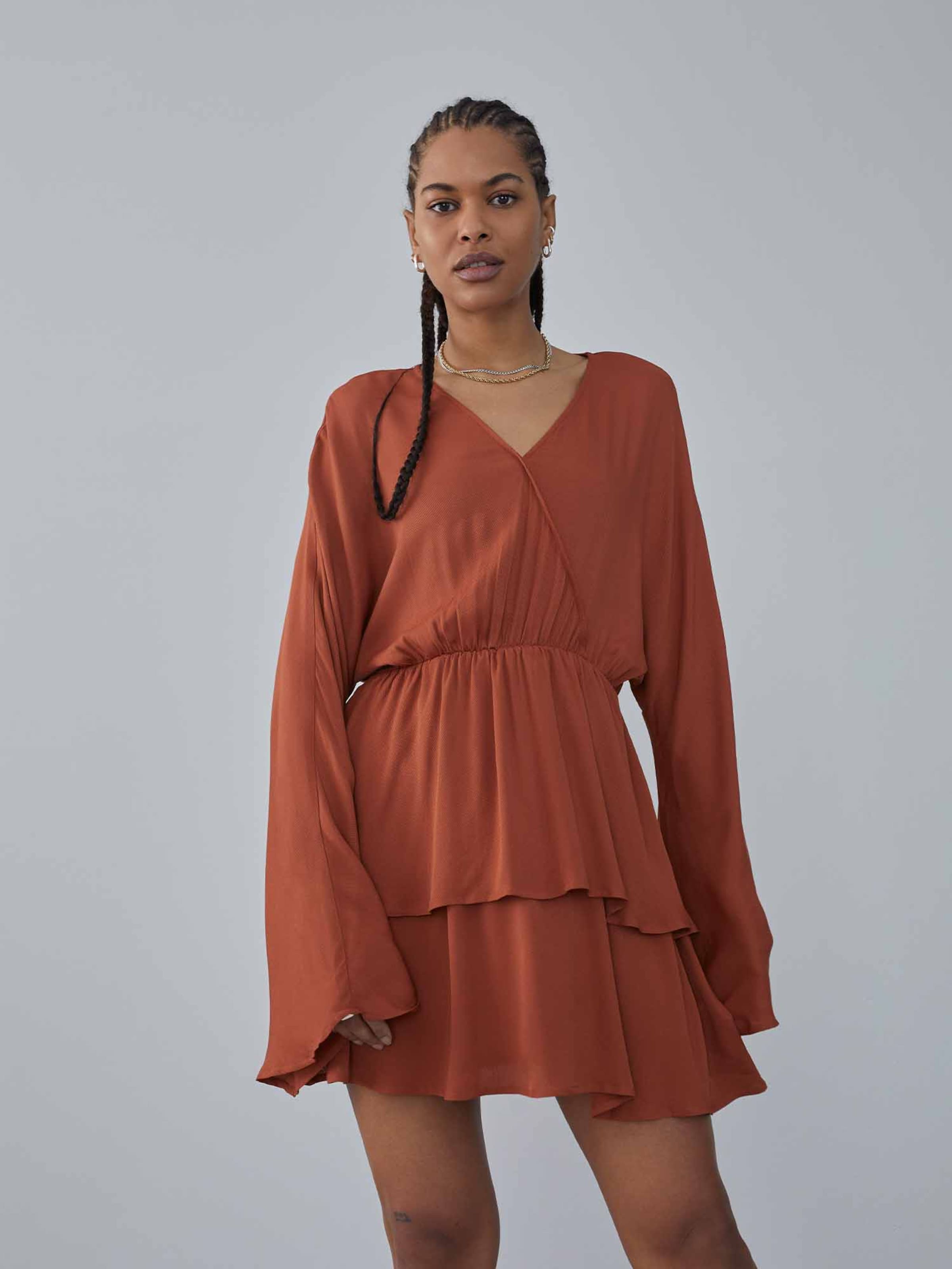 LeGer by Lena Gercke Kleid 'Marie' in Rostbraun | ABOUT YOU