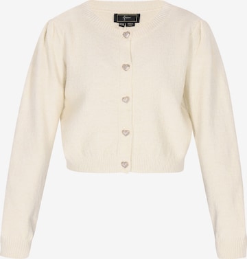 Cardigan faina en beige : devant
