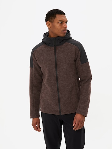 VAUDE Outdoorjas 'Tinshan II' in Bruin: voorkant