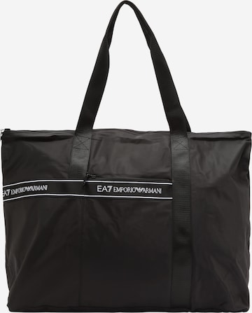 EA7 Emporio Armani Nákupní taška – černá: přední strana