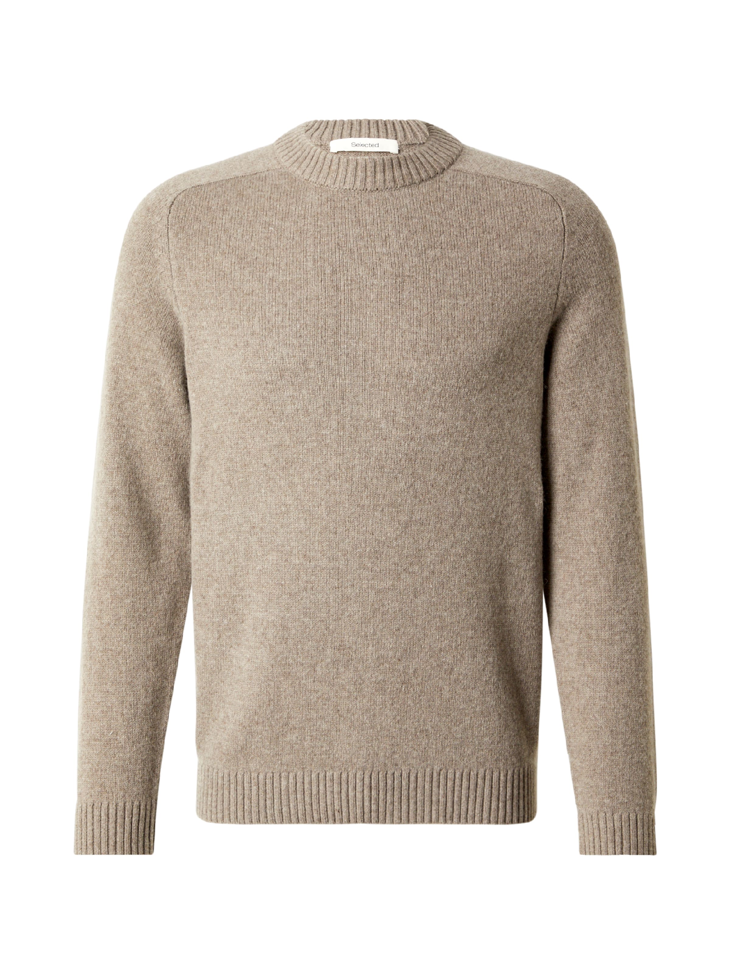 SELECTED Sweater 'SLHNICO' in Beige: front