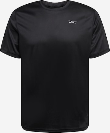 Tricou funcțional de la Reebok pe negru: față